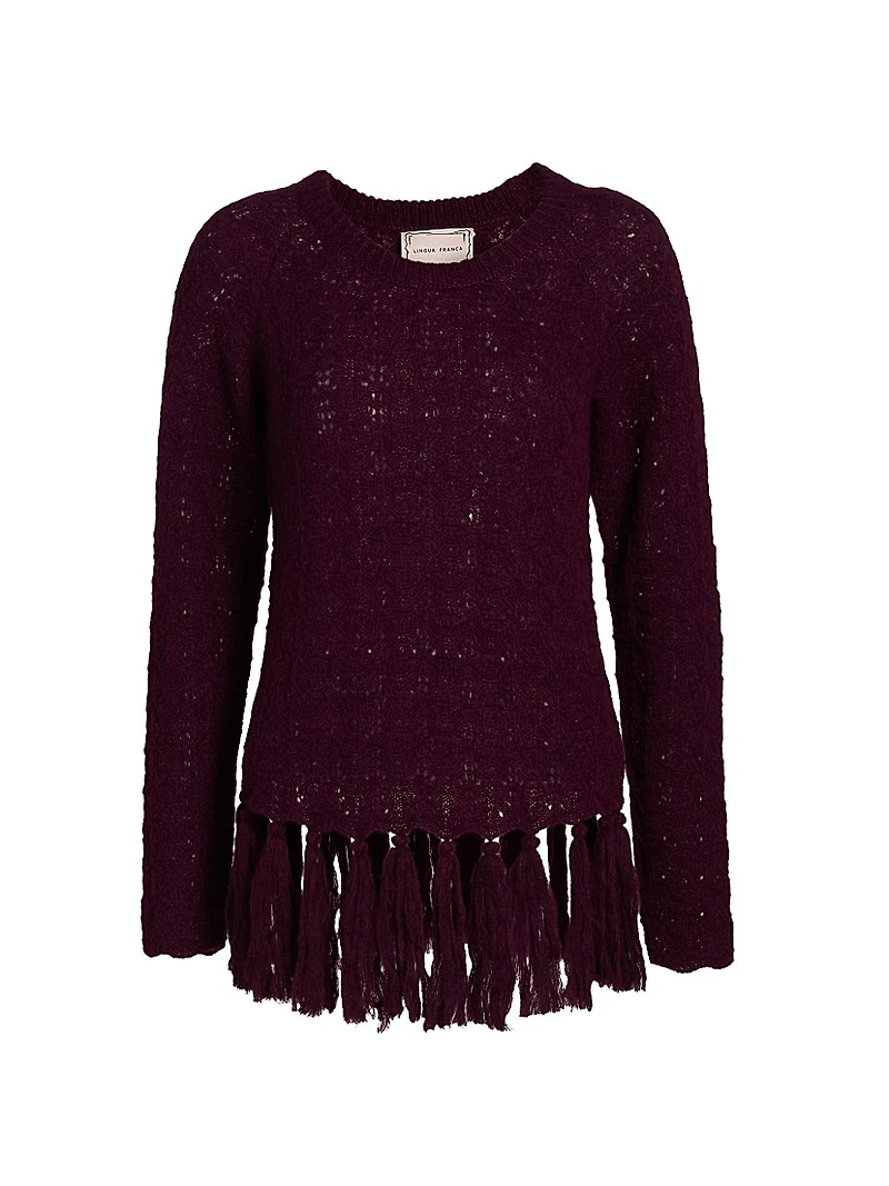 Fia Alpaca-Blend Fringe Sweater