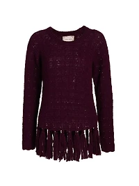 Fia Alpaca-Blend Fringe Sweater