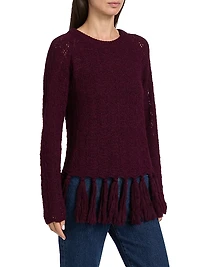 Fia Alpaca-Blend Fringe Sweater