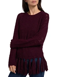 Fia Alpaca-Blend Fringe Sweater