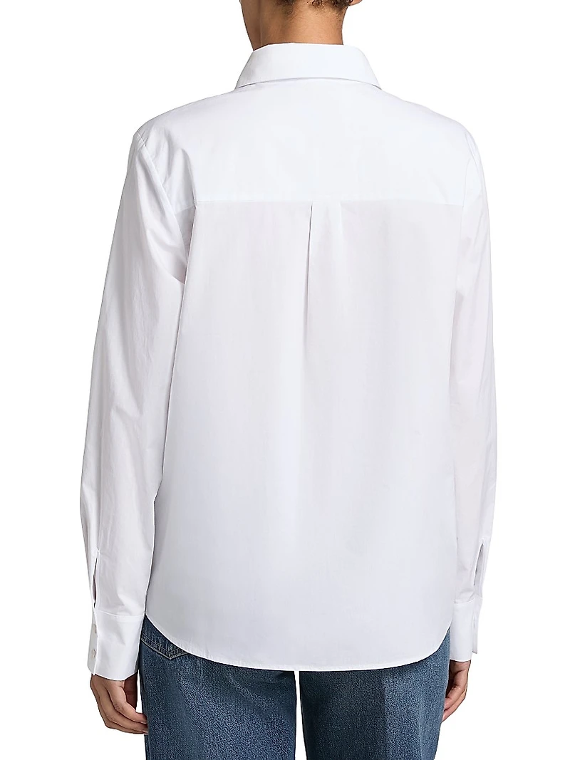 Bowery Bear Embroidered Poplin Shirt