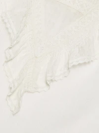 Patchwork Lace Cotton Shirt