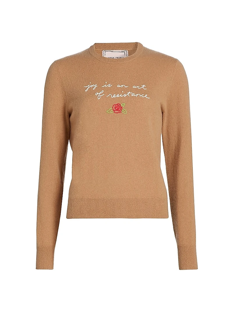 Joy Is An Act Of Resistance Cashmere Sweater