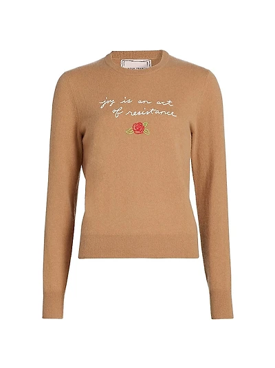 Joy Is An Act Of Resistance Cashmere Sweater