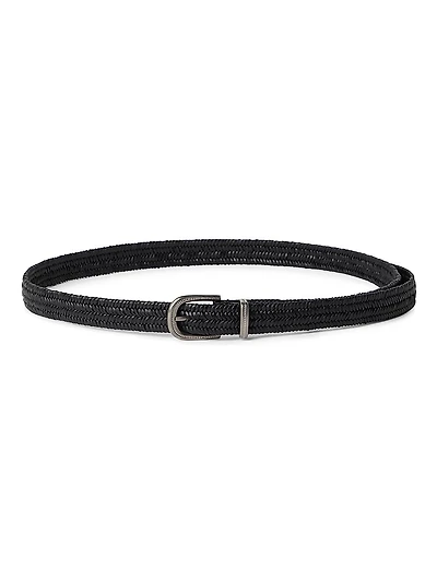 Stretch Braided Leather Belt