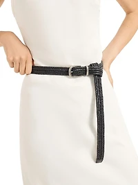 Stretch Braided Leather Belt