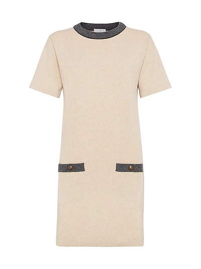 Virgin Wool, Cashmere and Silk Knit Dress