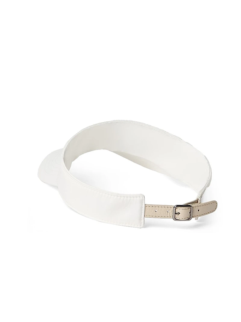 Nylon Visor with Shiny Band