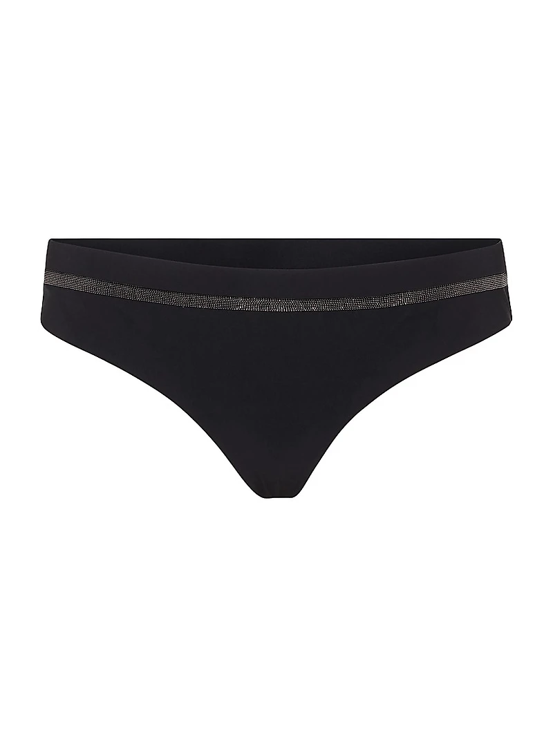 Techno Jersey Bikini Bottoms with Monili