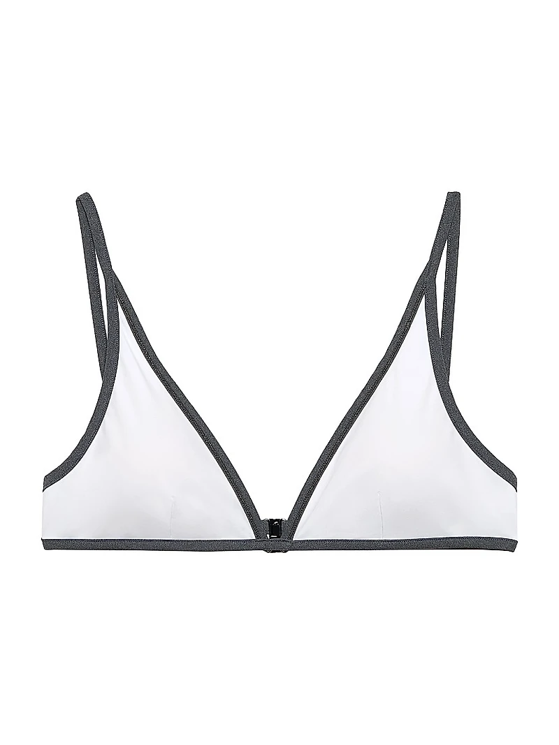 Techno Jersey Bikini Top with Monili