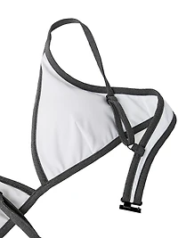 Techno Jersey Bikini Top with Monili