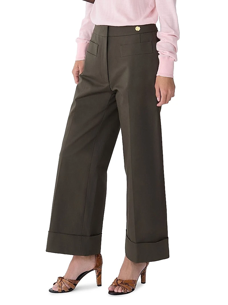 Brody Cropped-Cuff Pants
