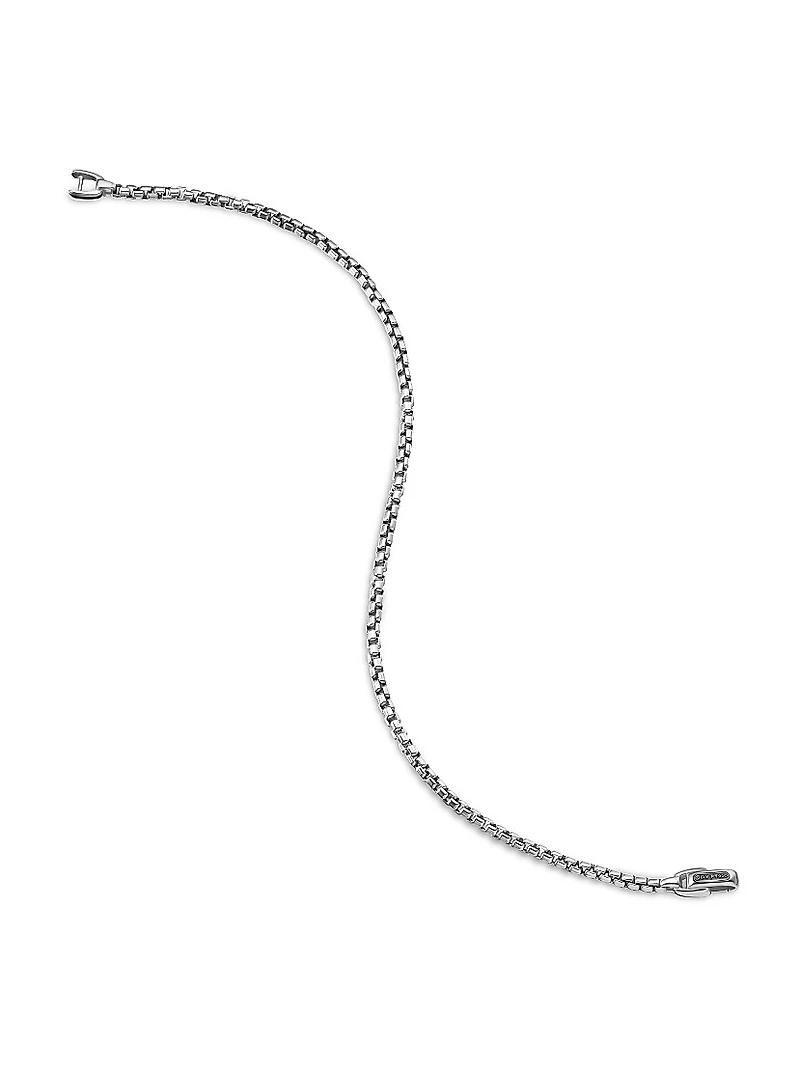 Box Chain Bracelet Platinum, 2.7MM