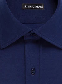 Refined Wool Jersey Dress Shirt