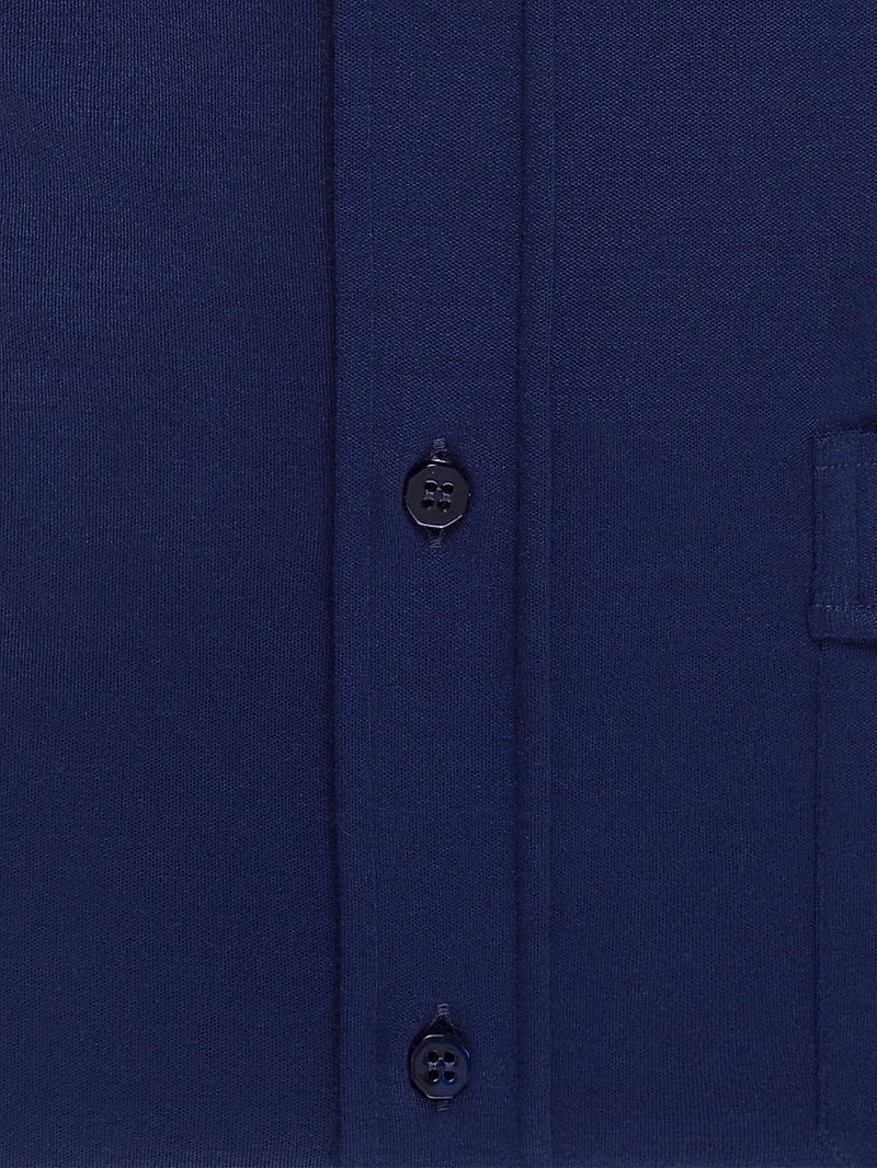 Refined Wool Jersey Dress Shirt