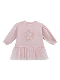 Little Girl's Heart Bow Dress