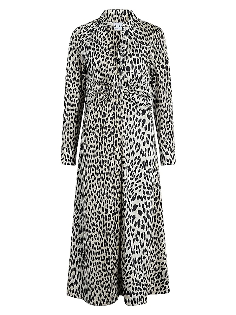 Genny Long Sleeve Shirt Dress