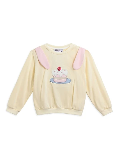Little Girl's Bunny-Ear Sweatshirt