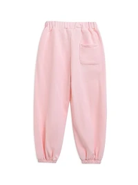 Little Girl's Bow Detail Tracksuit Set