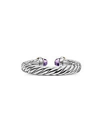 Petite Cable Open Ring Sterling Silver