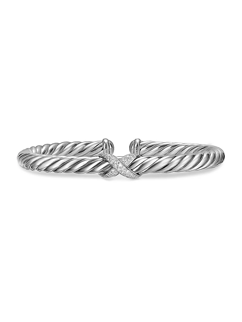Cable Flex X Bracelet Sterling Silver