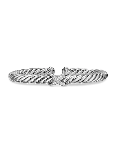 Cable Flex X Bracelet Sterling Silver