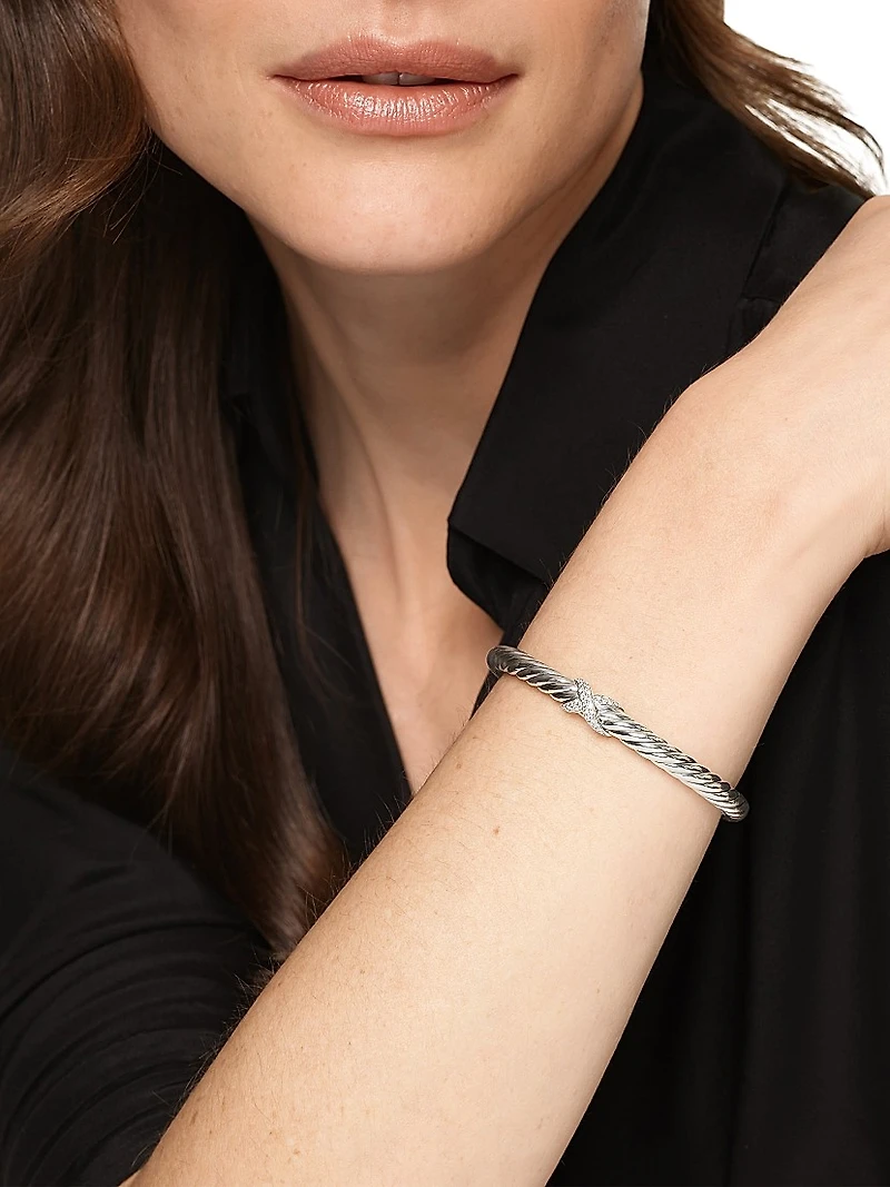 Cable Flex X Bracelet Sterling Silver