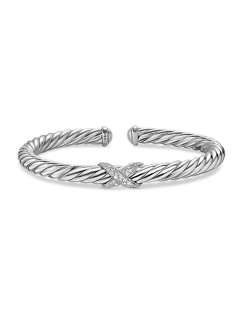 Cable Flex X Bracelet Sterling Silver