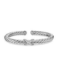 Cable Flex X Bracelet Sterling Silver