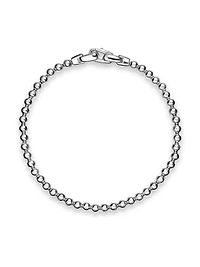 Spiritual Beads Metal Bead Bracelet Sterling Silver