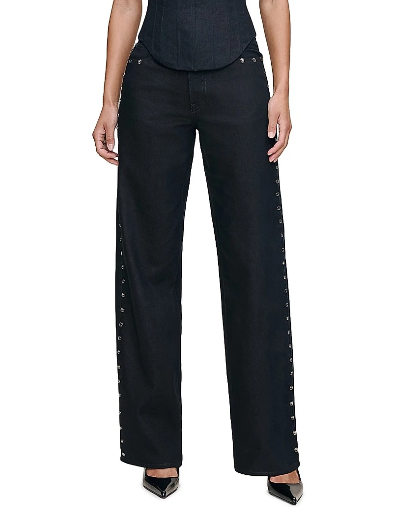 Kaylen Soft Curve SculptSystem High Rise Embellished Jeans