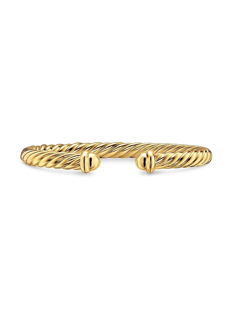 Cablespira Flex Bracelet 18K Yellow Gold, 6MM