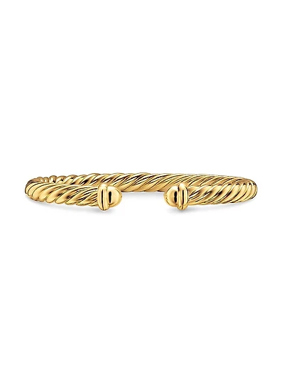 Cablespira Flex Bracelet 18K Yellow Gold, 6MM