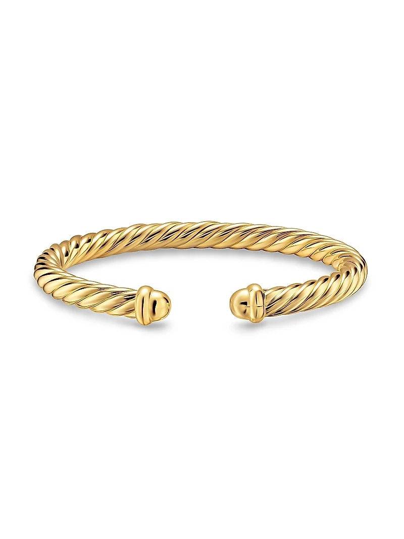 Cablespira Flex Bracelet 18K Yellow Gold, 6MM