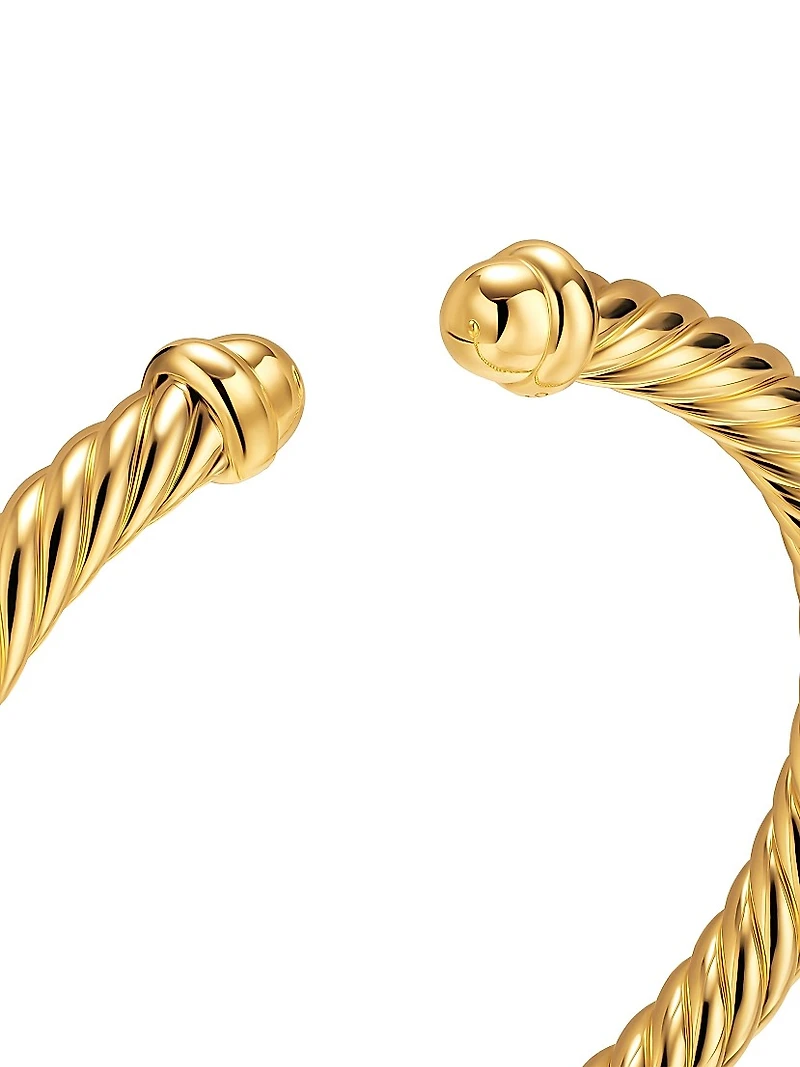 Cablespira Flex Bracelet 18K Yellow Gold, 6MM