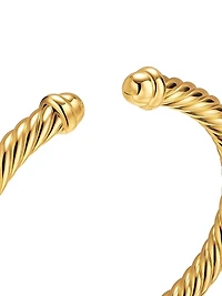 Cablespira Flex Bracelet 18K Yellow Gold, 6MM