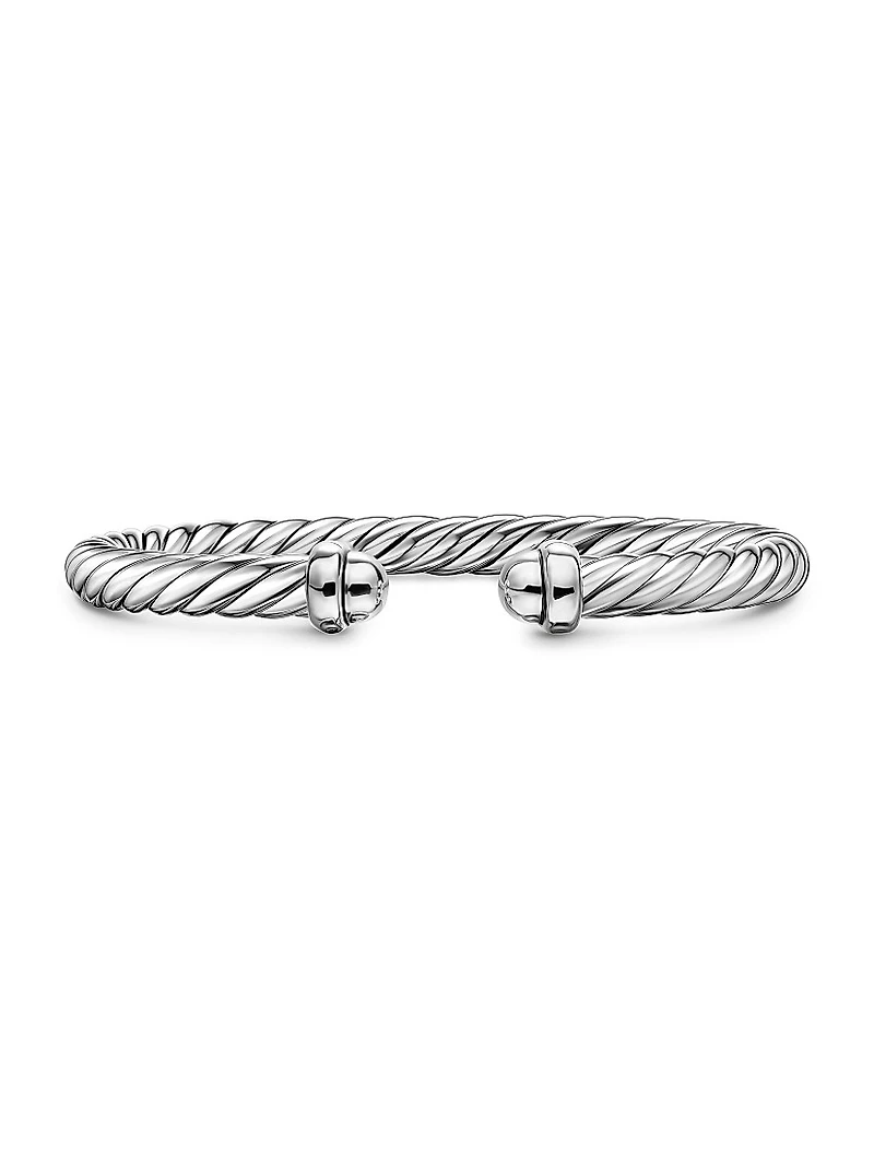 Cable Flex Bracelet Sterling Silver, 6MM