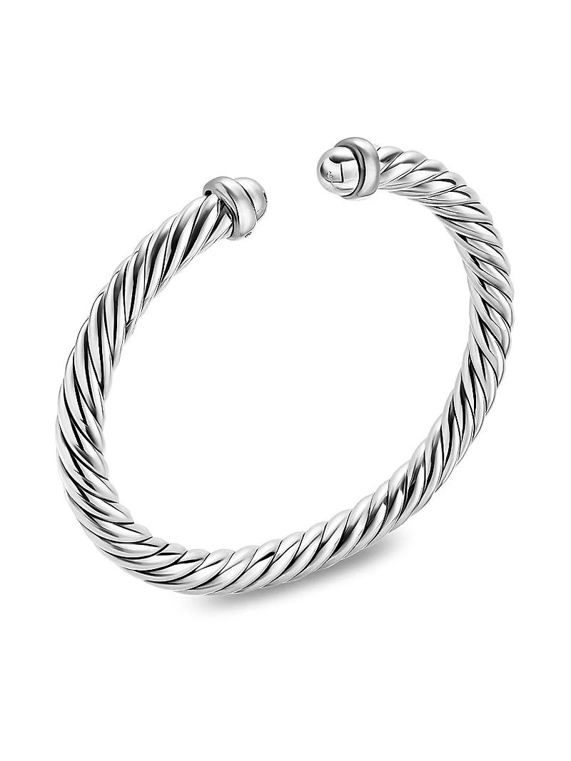 Cable Flex Bracelet Sterling Silver, 6MM