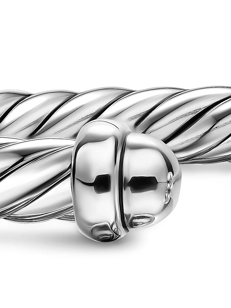 Cable Flex Bracelet Sterling Silver, 6MM