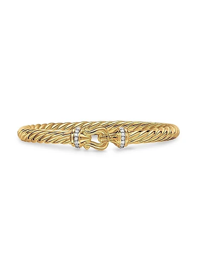 Cablespira Buckle Bracelet 18K Yellow Gold