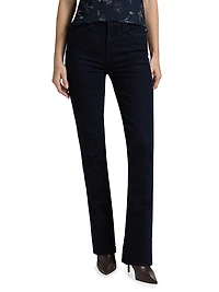 Selma Stretch Denim High-Rise Baby Bootcut Pants