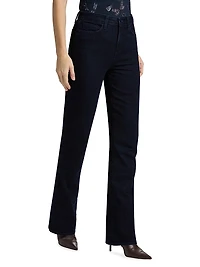 Selma Stretch Denim High-Rise Baby Bootcut Pants