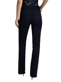 Selma Stretch Denim High-Rise Baby Bootcut Pants