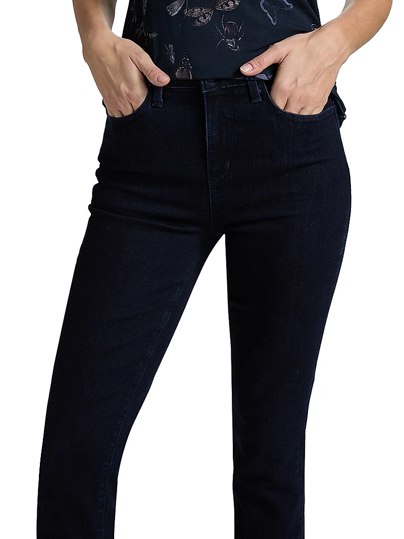 Selma Stretch Denim High-Rise Baby Bootcut Pants
