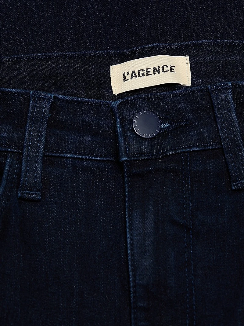 Selma Stretch Denim High-Rise Baby Bootcut Pants