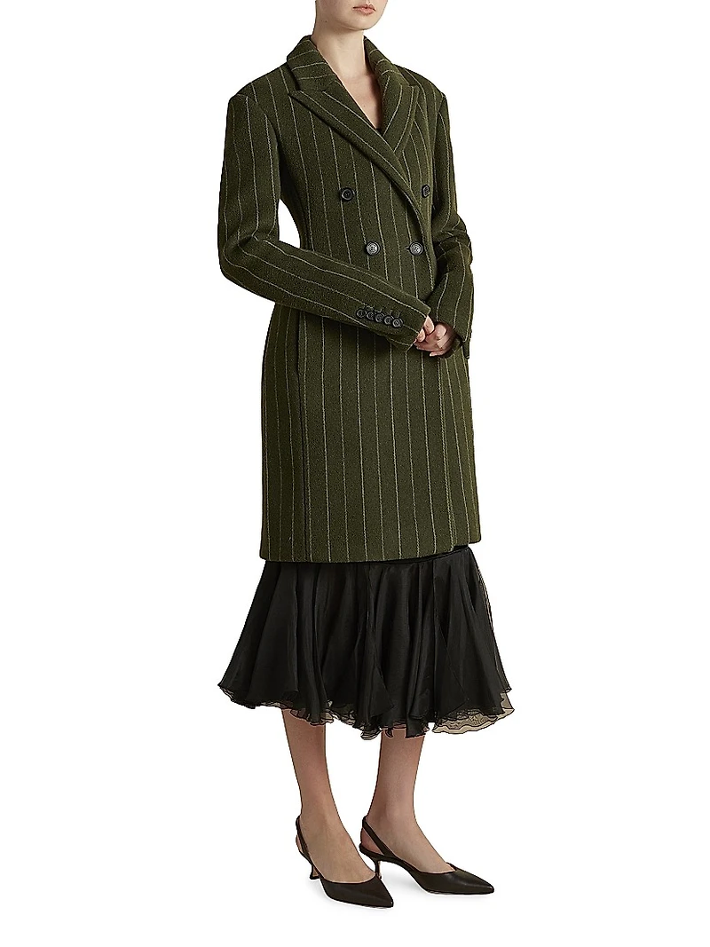 Wool Basque Tailored Overcoat