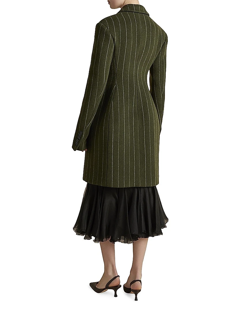 Wool Basque Tailored Overcoat