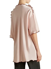 Cady T-Shirt with Scalloped Edge