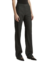Wool Pinstripe Tailored Trouser