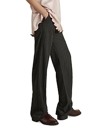 Wool Pinstripe Tailored Trouser